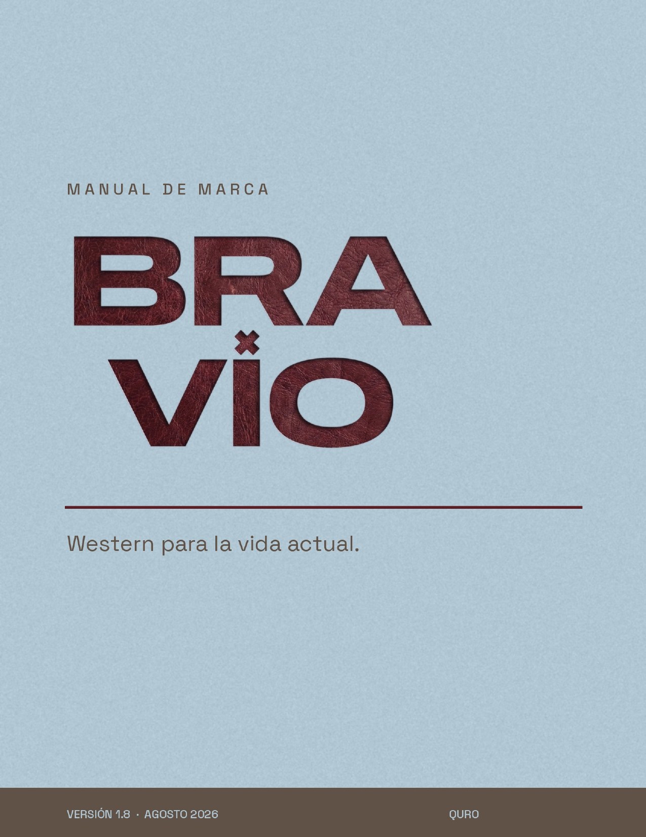 BRAVÍO — Manual de marca, agosto 2026