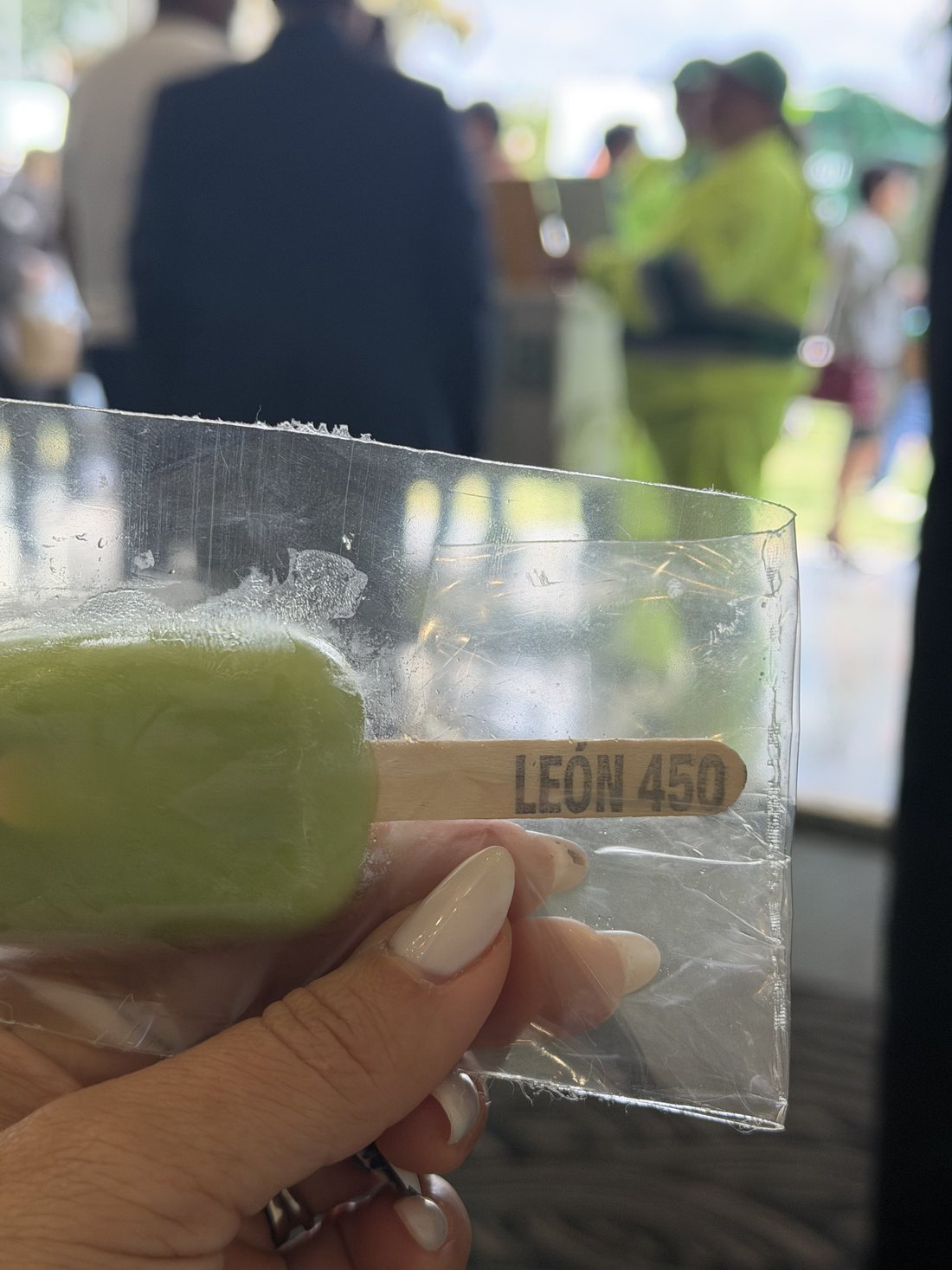 Paleta con sello León 450